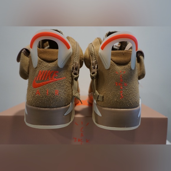 Air jordan Retro 6 Travis Scott Cactus Jack British Khaki Size 9 - Picture 3 of 8